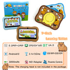 Enlighten Learning Q8 Kids Tablet PC 7 Inch HD Screen Android 14 2GB+32GB Quad Core Parental Control Preloaded Educational Apps Shockproof Children Tablet