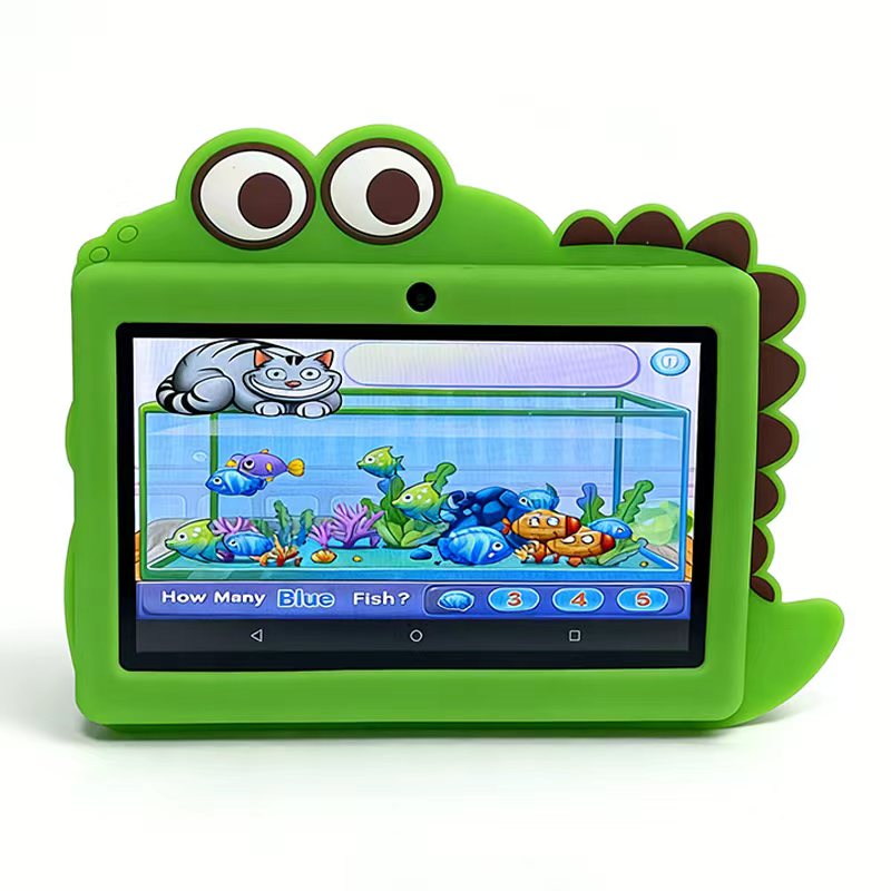 Enlighten Learning Q8 Kids Tablet PC 7 Inch HD Screen Android 14 2GB+32GB Quad Core Parental Control Preloaded Educational Apps Shockproof Children Tablet