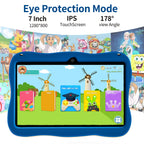 Enlighten Learning Q8 Kids Tablet PC 7 Inch HD Screen Android 14 2GB+32GB Quad Core Parental Control Preloaded Educational Apps Shockproof Children Tablet