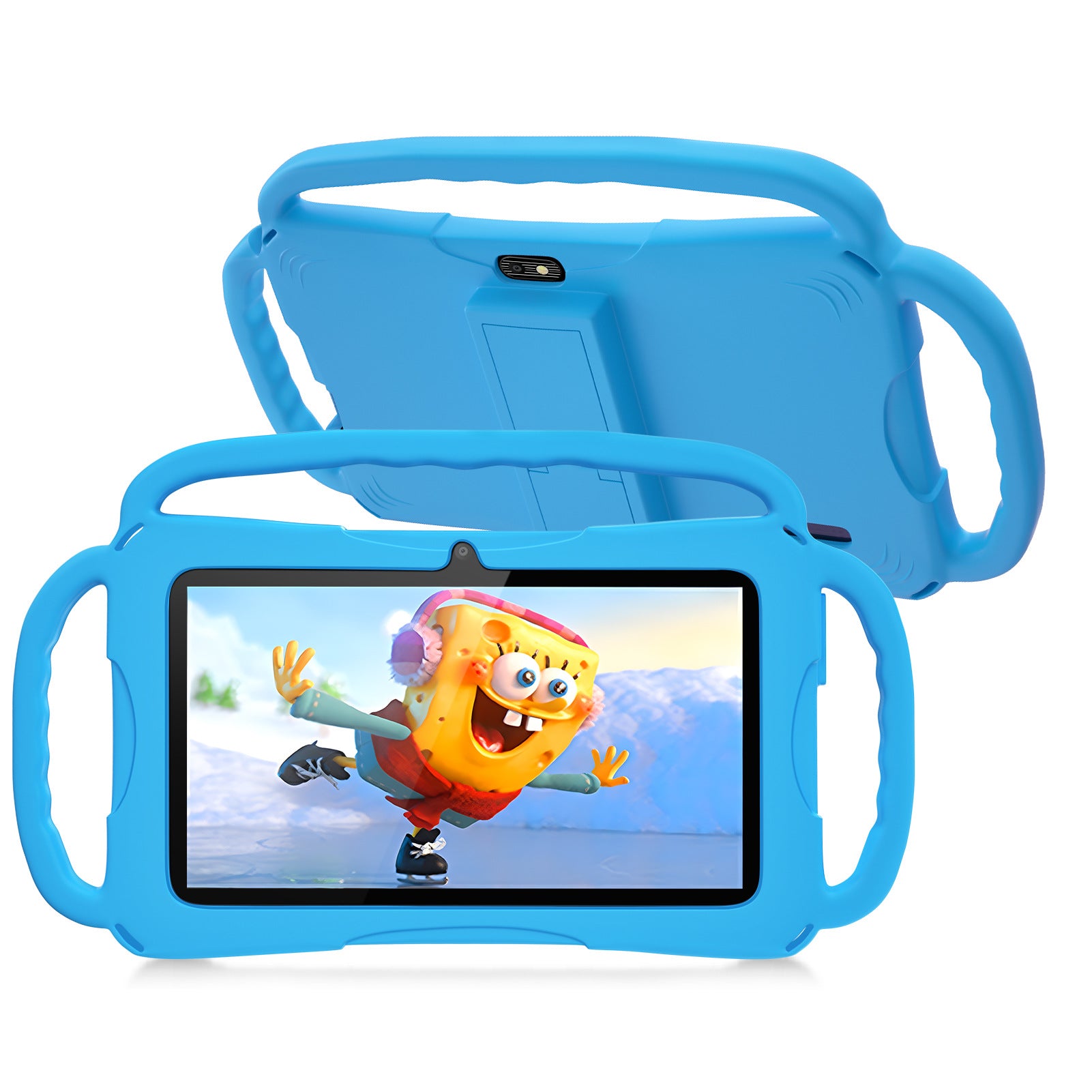 Enlighten Learning Q8 Kids Tablet PC 7 Inch HD Screen Android 14 2GB+32GB Quad Core Parental Control Preloaded Educational Apps Shockproof Children Tablet