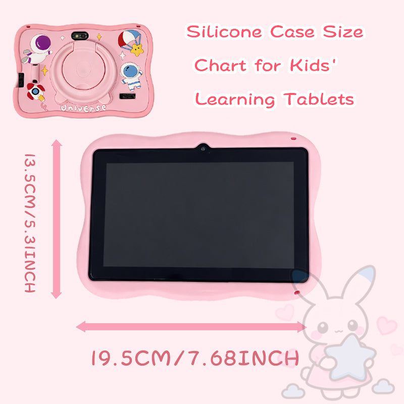 Enlighten Learning Q8 Kids Tablet PC 7 Inch HD Screen Android 14 2GB+32GB Quad Core Parental Control Preloaded Educational Apps Shockproof Children Tablet