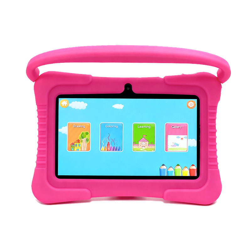 Enlighten Learning Q8 Kids Tablet PC 7 Inch HD Screen Android 14 2GB+32GB Quad Core Parental Control Preloaded Educational Apps Shockproof Children Tablet
