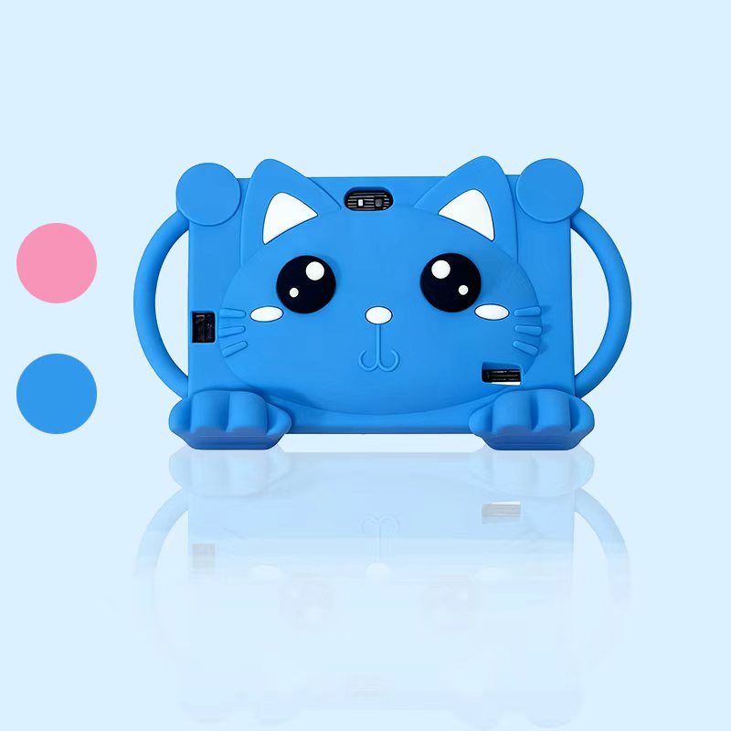 Enlighten Learning Q8 Kids Tablet PC 7 Inch HD Screen Android 14 2GB+32GB Quad Core Parental Control Preloaded Educational Apps Shockproof Children Tablet