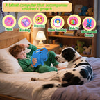 Enlighten Learning Q8 Kids Tablet PC 7 Inch HD Screen Android 14 2GB+32GB Quad Core Parental Control Preloaded Educational Apps Shockproof Children Tablet
