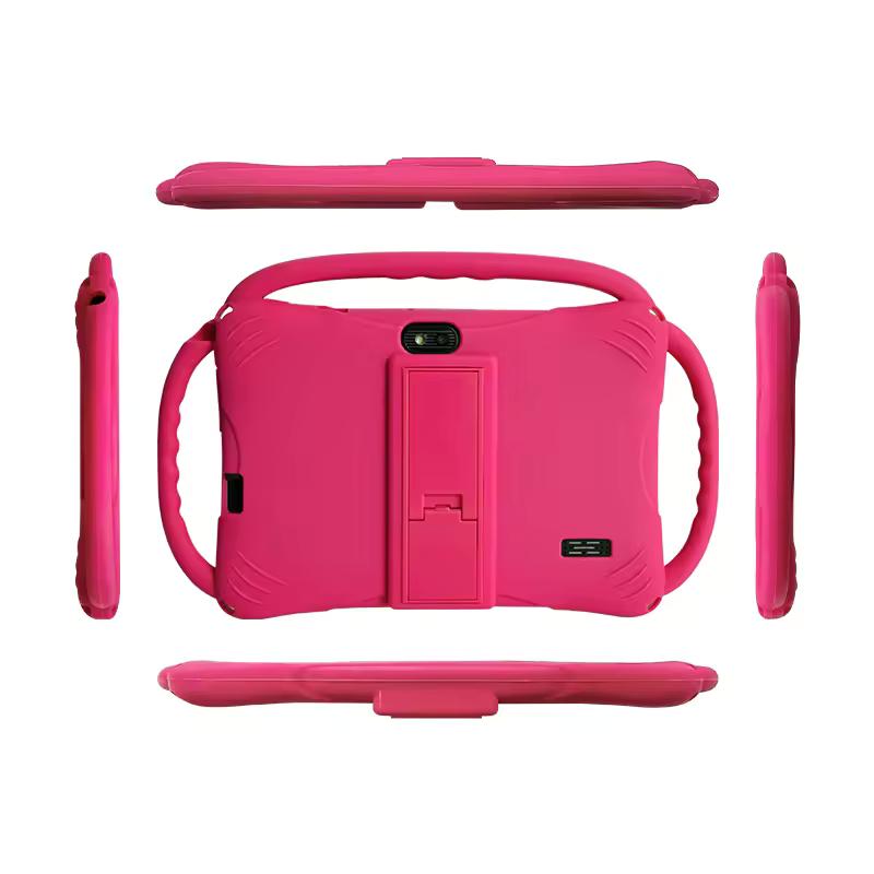 Enlighten Learning Q8 Kids Tablet PC 7 Inch HD Screen Android 14 2GB+32GB Quad Core Parental Control Preloaded Educational Apps Shockproof Children Tablet